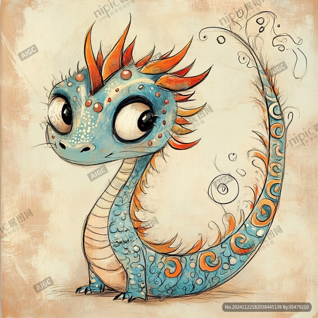 q版龙插画