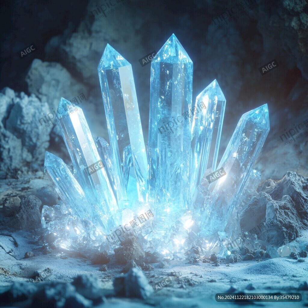 水晶洞素材高清图