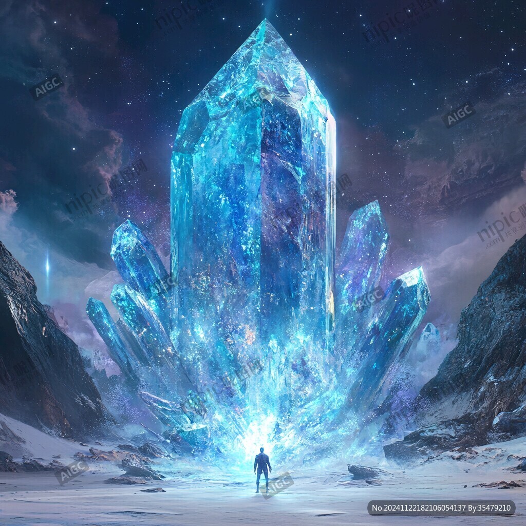 极光梦幻蓝紫色水晶洞