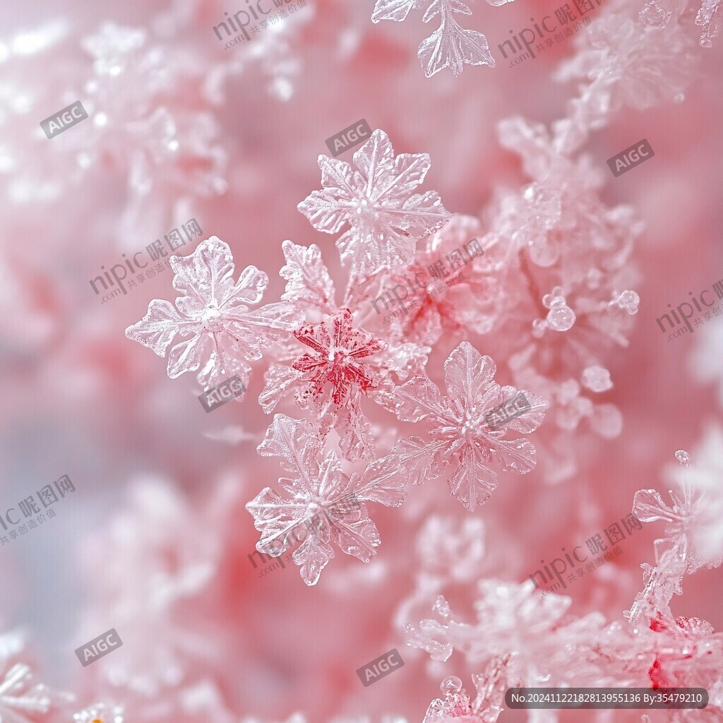 冰面霜花冰花