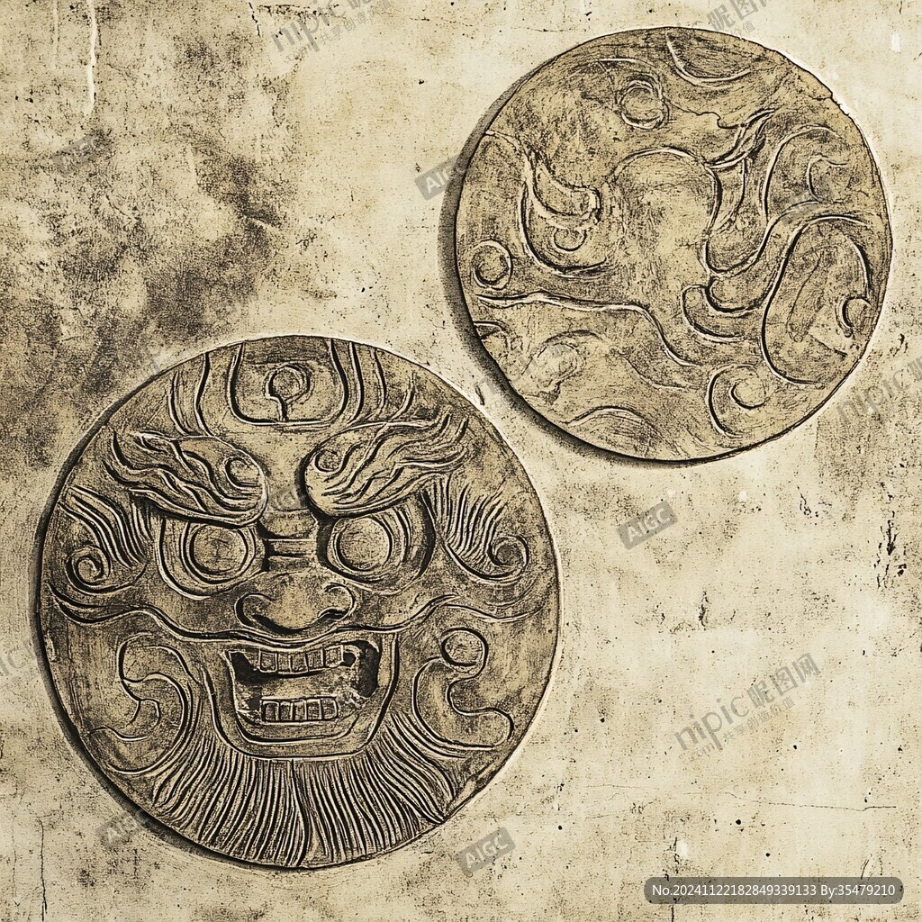 瓦当背景墙