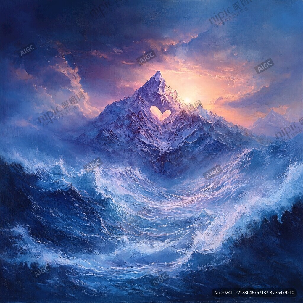 雪峰油画
