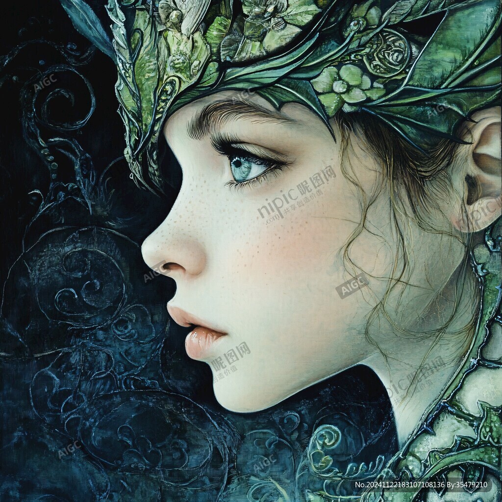 幻想小说插图设计手绘