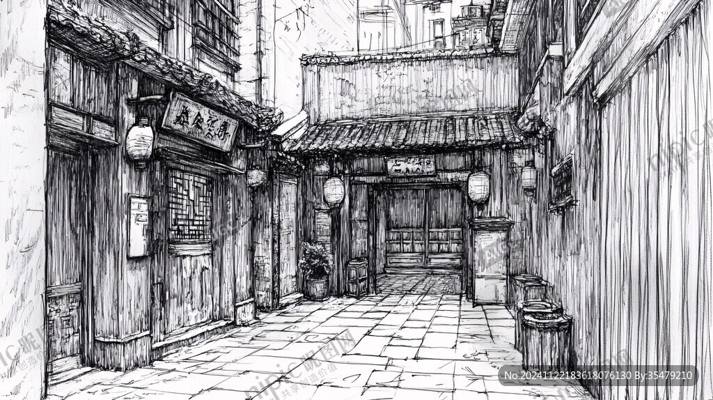 南后街线稿