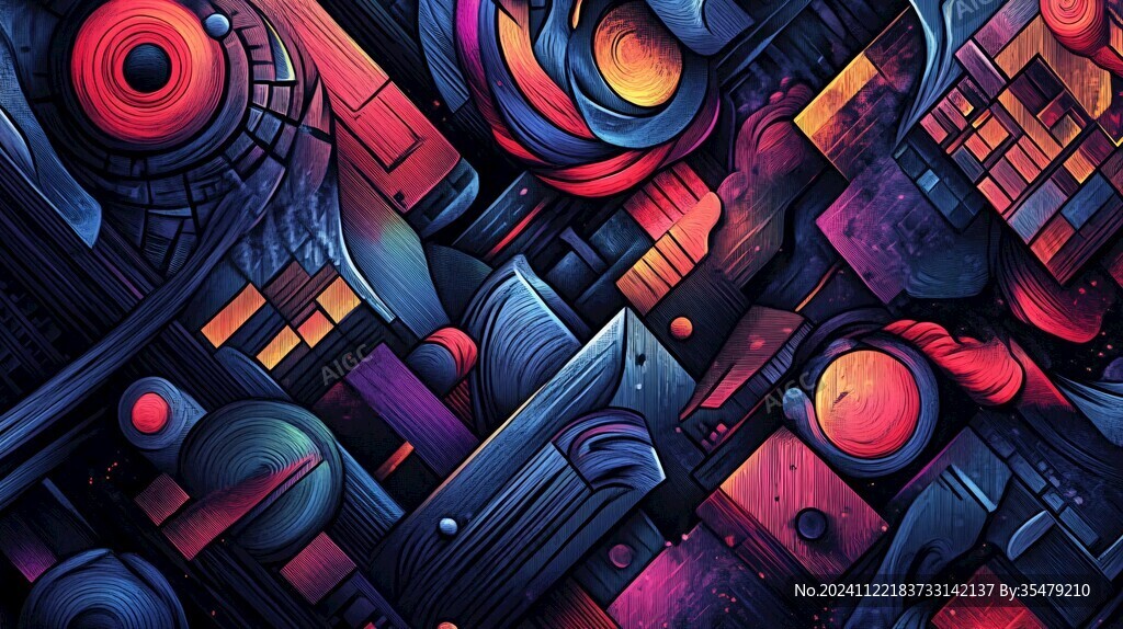 涂鸦风格立体背景