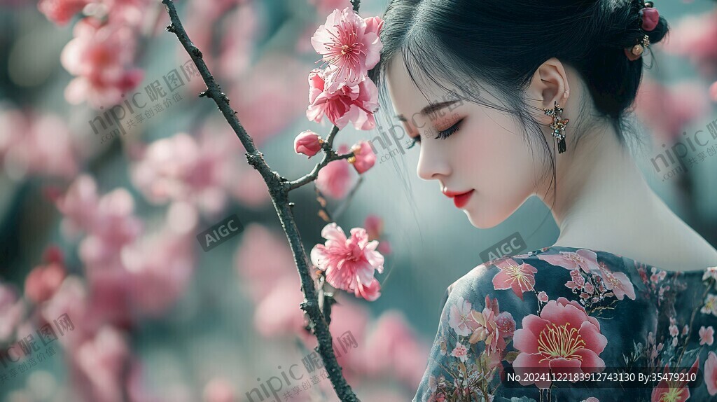 唯美花间美人