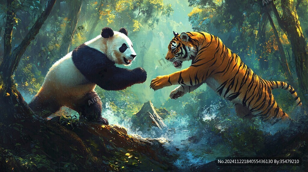 功夫熊猫插画
