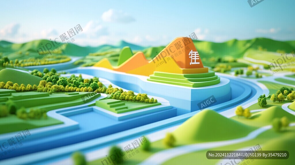 3d立体插画风格