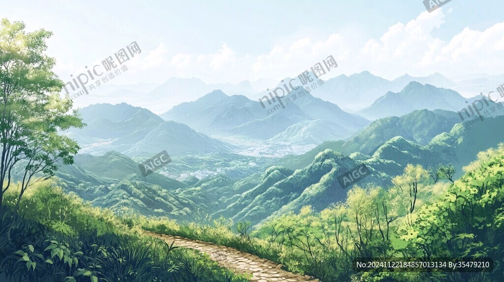 日系风景插画