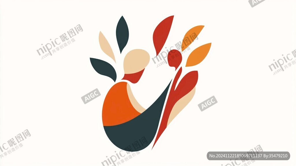 手捧花logo设计