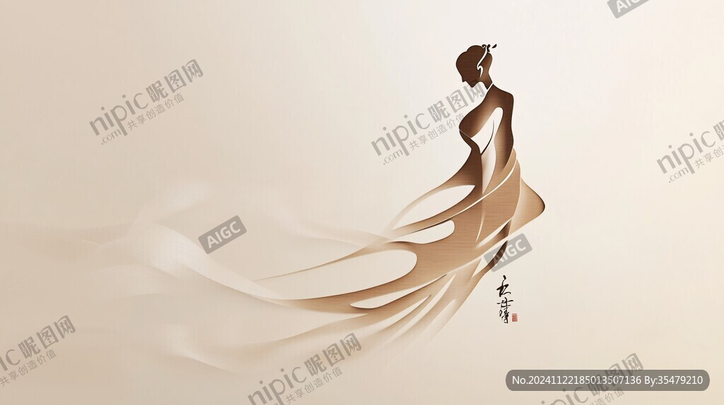 美女包装插画