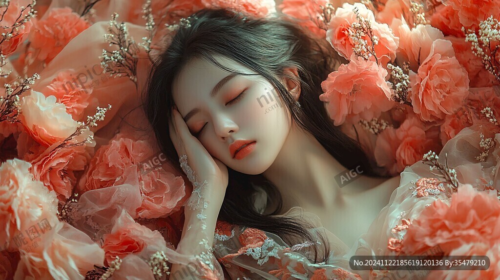 唯美花间美人