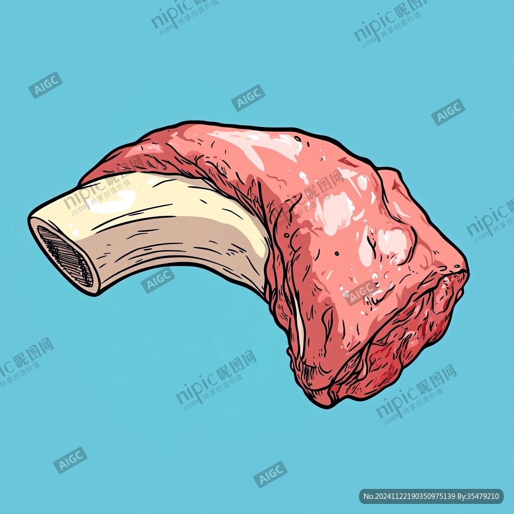 五花肉插画