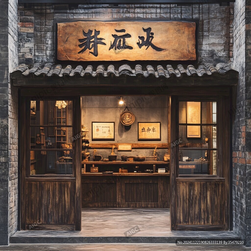 复古茶叶店铺