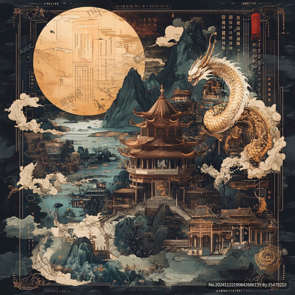 九天楼插画