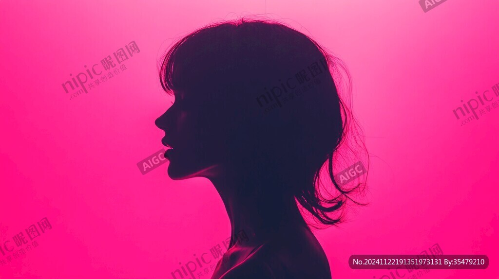 女性侧影