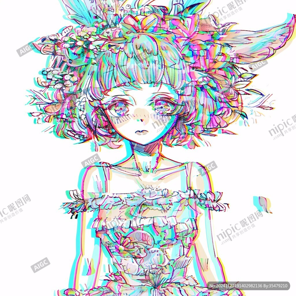 唯美彩虹女孩