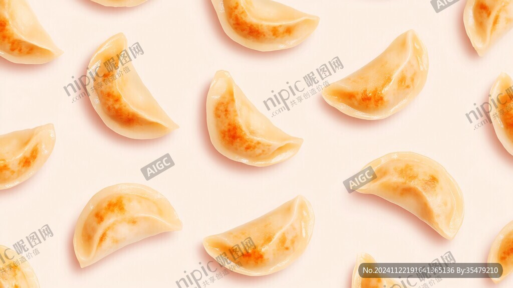 煎饺背景图