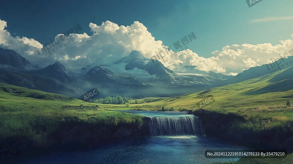 宽屏风景画