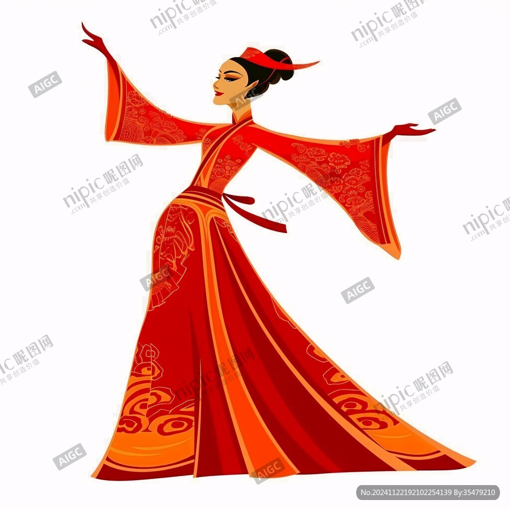 跳舞的古代女人