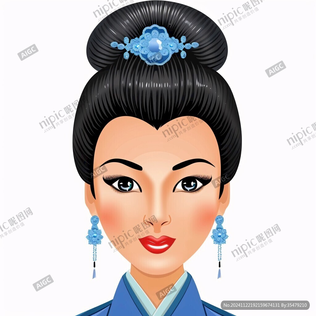 仕女头像