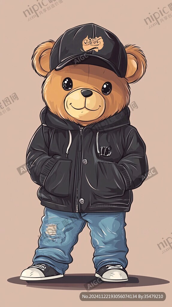 熊装男孩形象设计