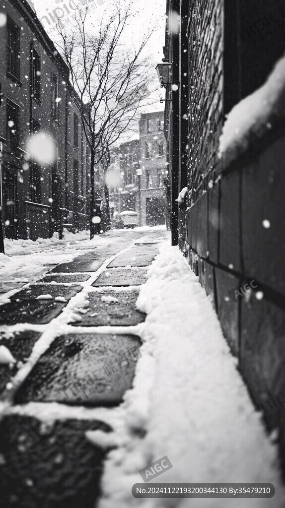 雪天的街道