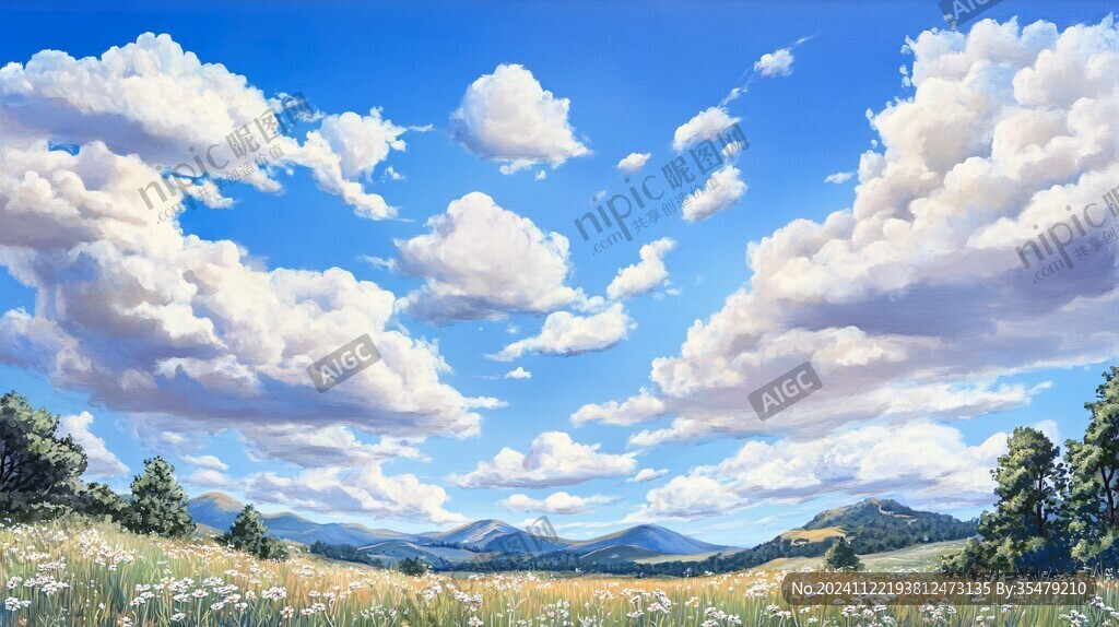 宽屏风景画