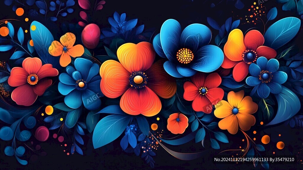 炫彩花卉