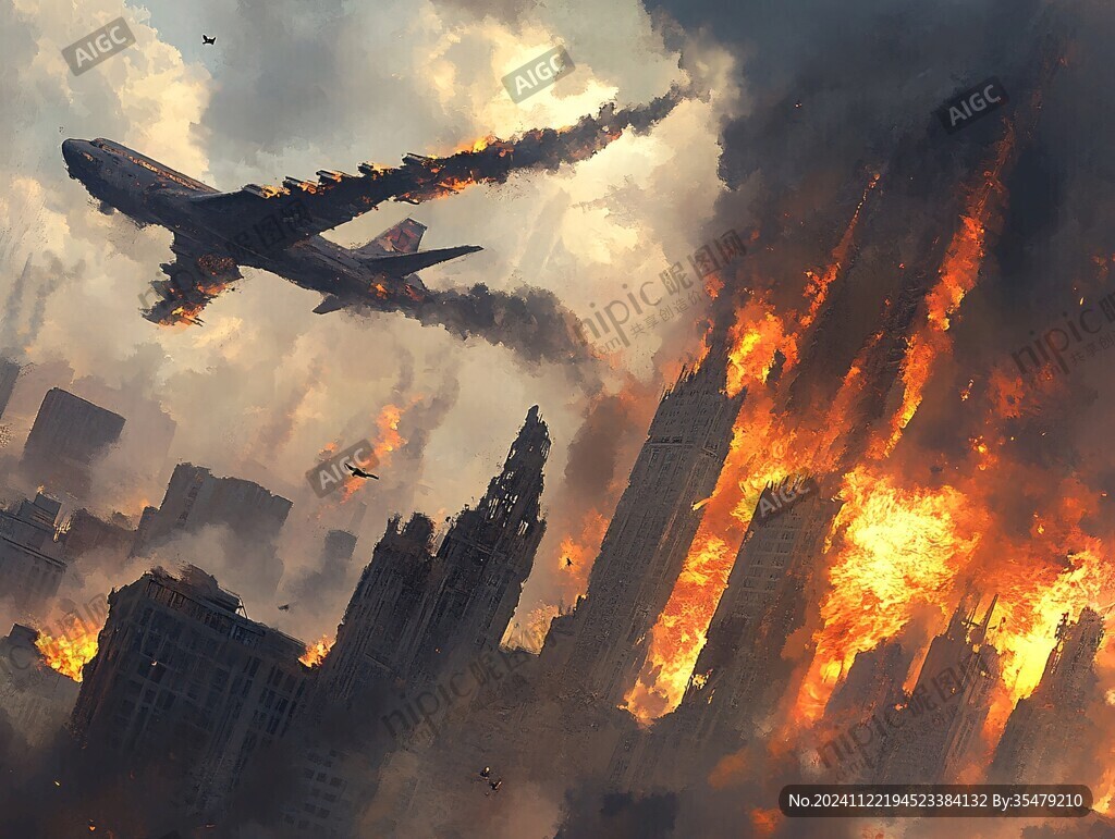 灾难片海报背景