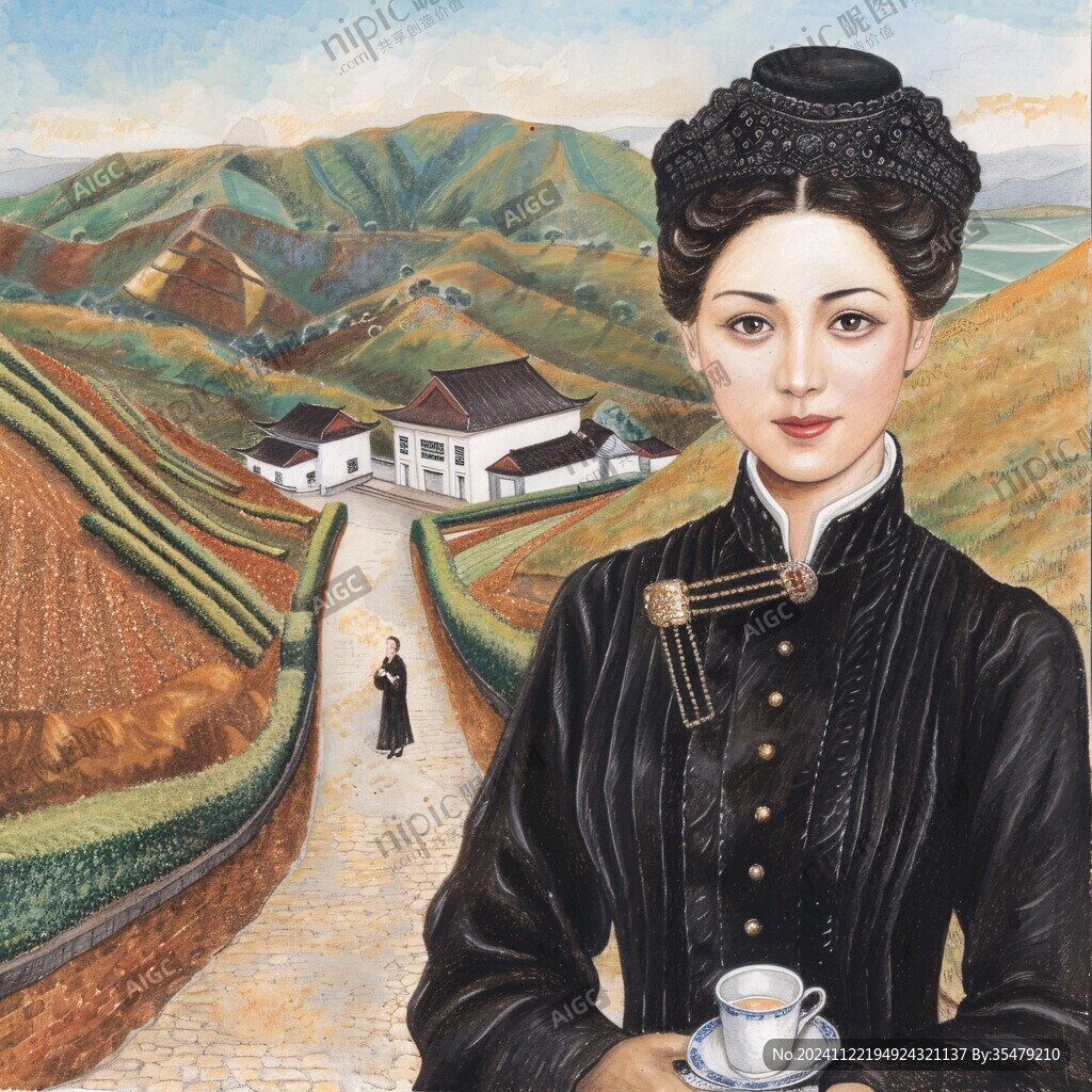 采茶女装饰画