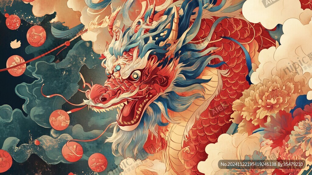 龙年系列包装插画