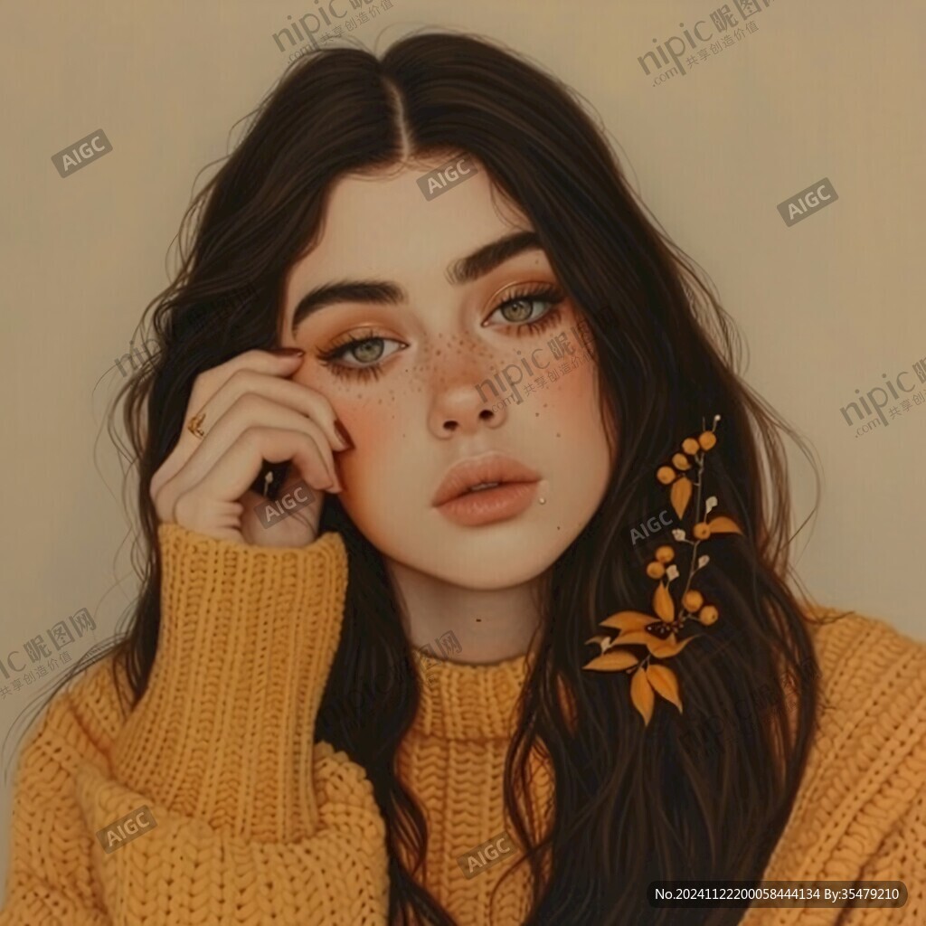 写实人物插画