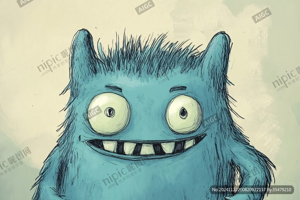 小怪物装饰画