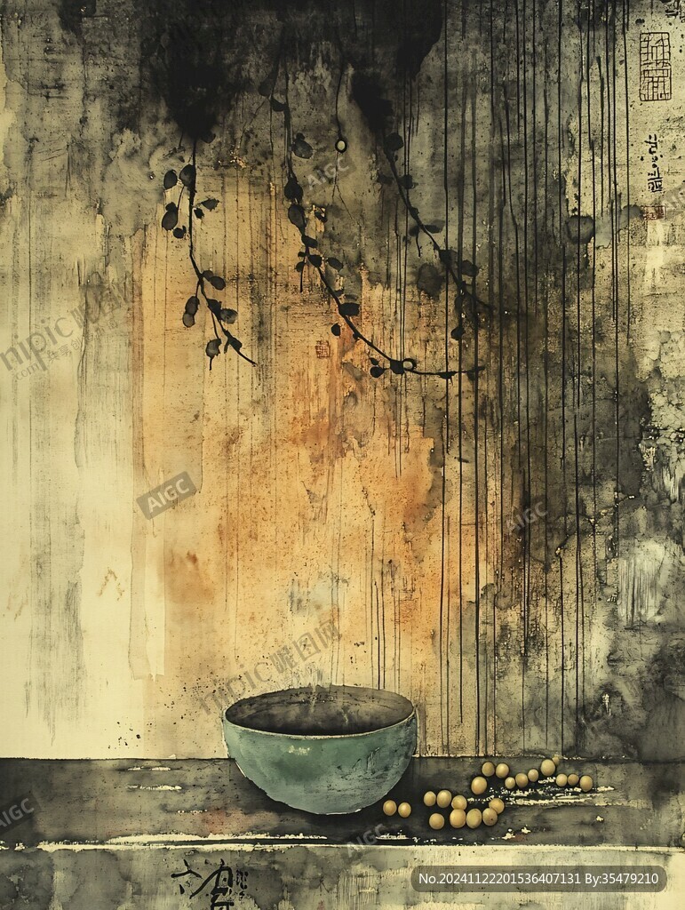 怀旧水墨装饰画