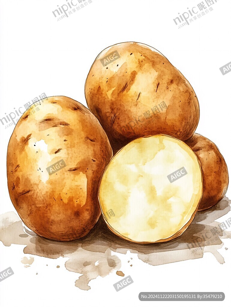 手绘土豆插画