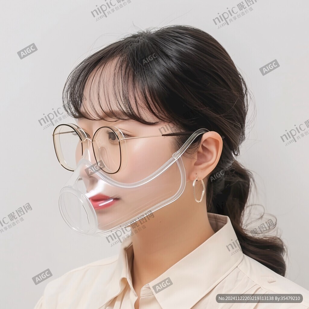 莫兰迪护眼角口罩