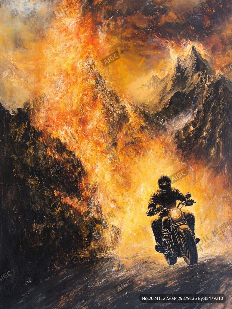 高山与摩托
