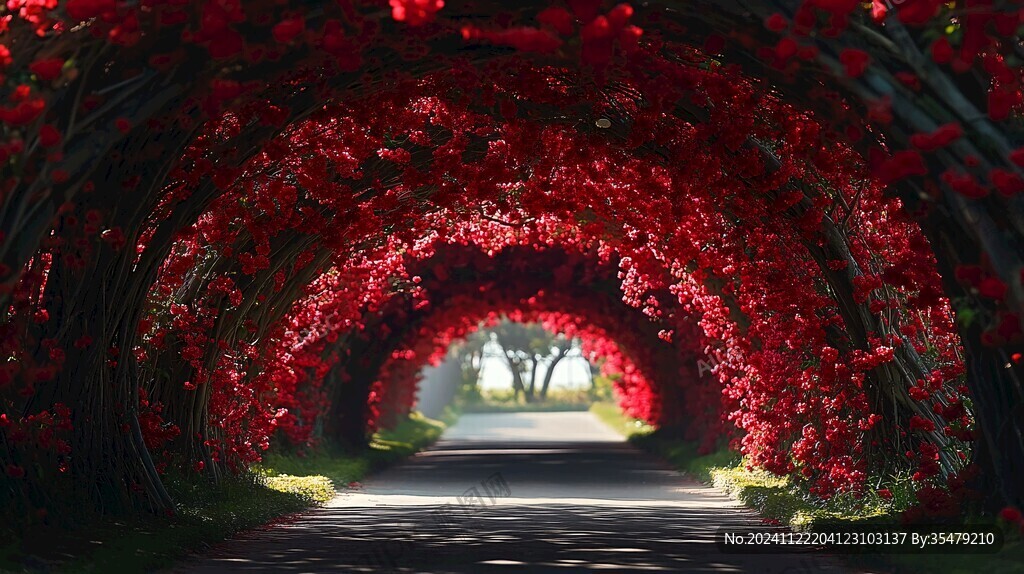 花拱门通道