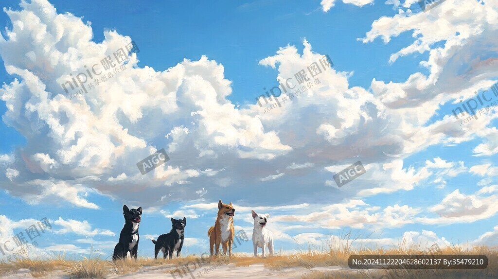 卡通柴犬壁纸