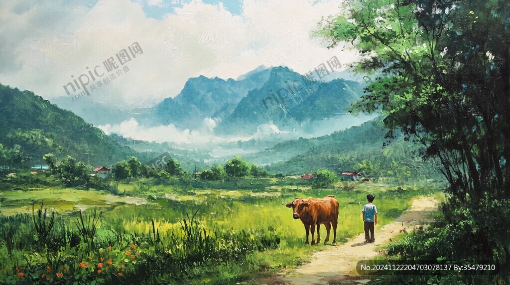 放牛场景