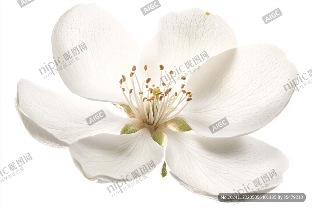 白色杏花梨花花瓣