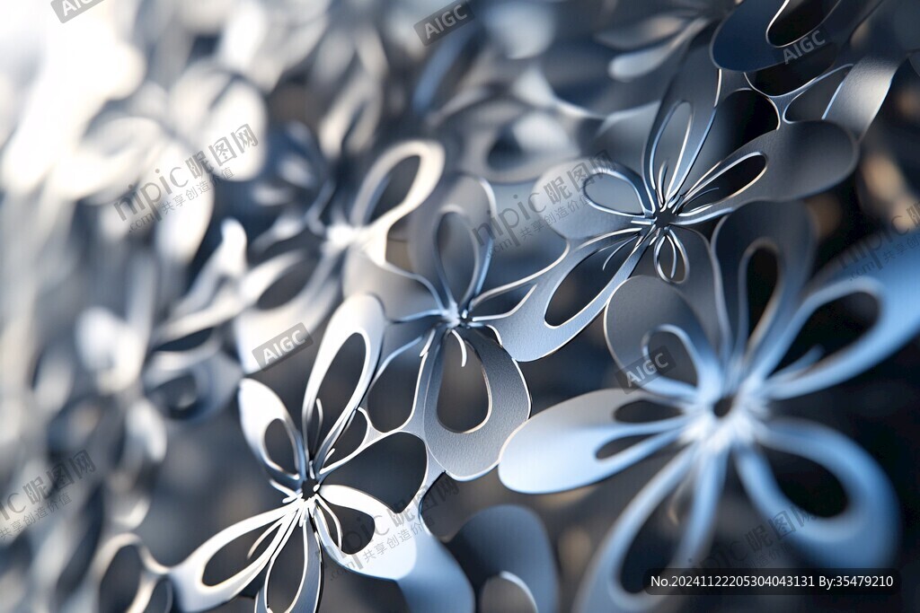 3d立体金属花纹