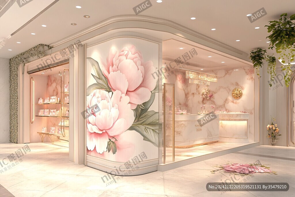 香薰店橱窗设计美容店
