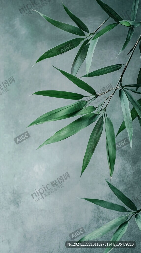 唯美竹叶背景