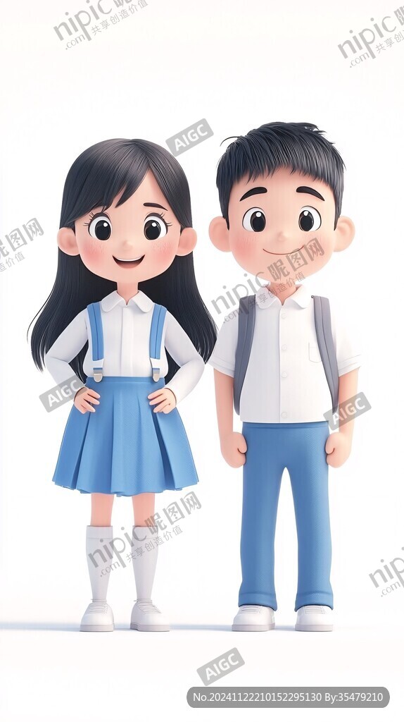 原创卡通男孩女孩