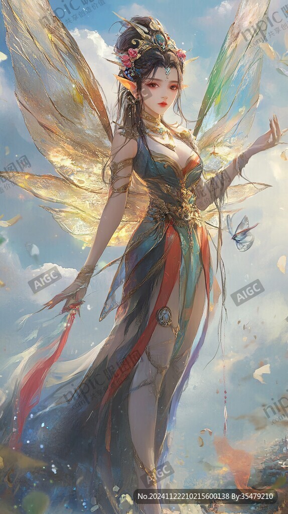 精卫原画