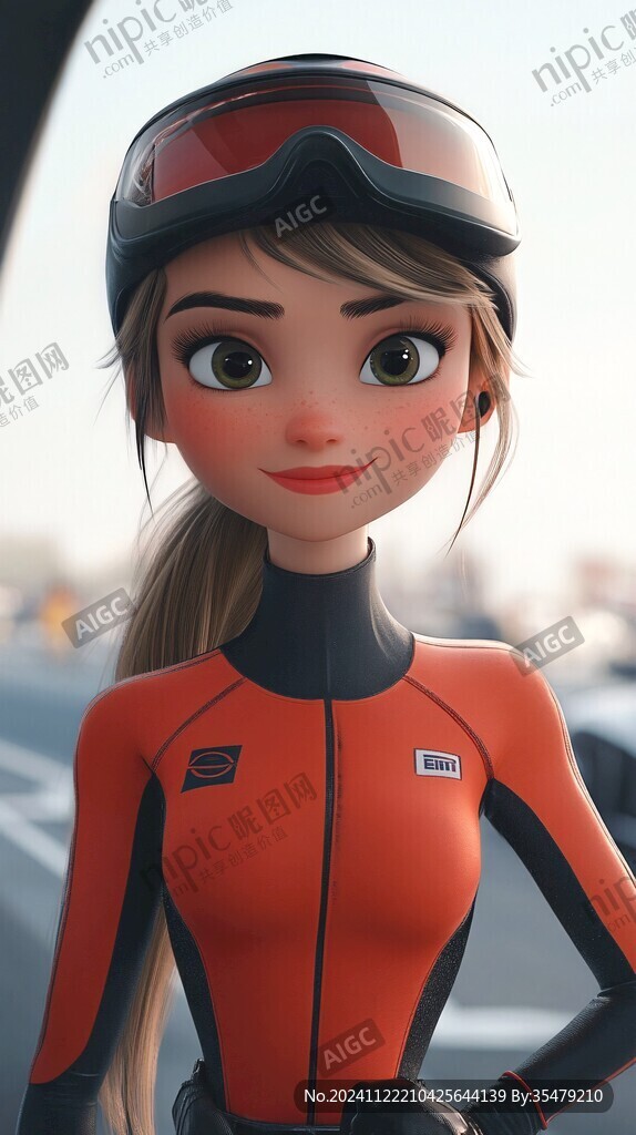 3d卡通女孩