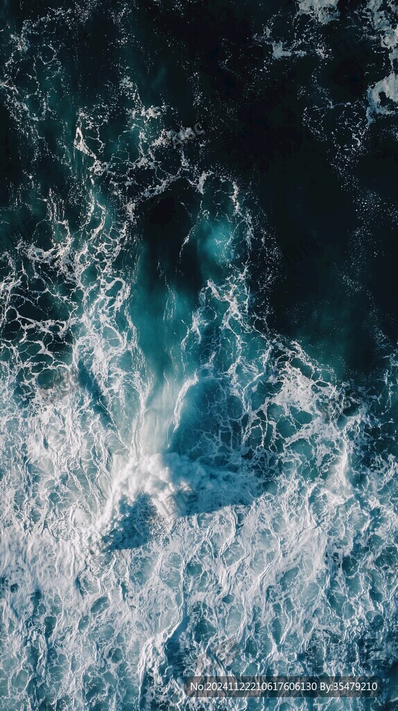 蔚蓝海水深蓝大海