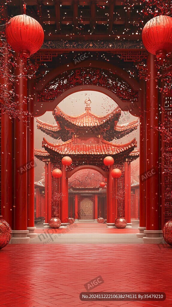 魅力红场景点背景